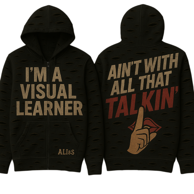 Visual Learner Zip-Up Hoodie