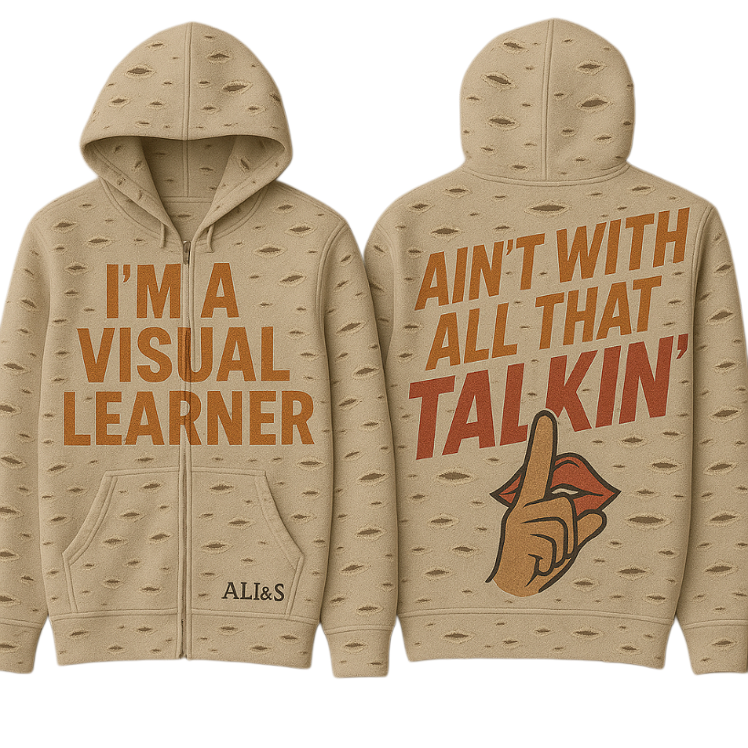 Visual Learner Zip-Up Hoodie