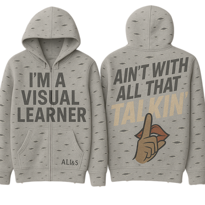 Visual Learner Zip-Up Hoodie
