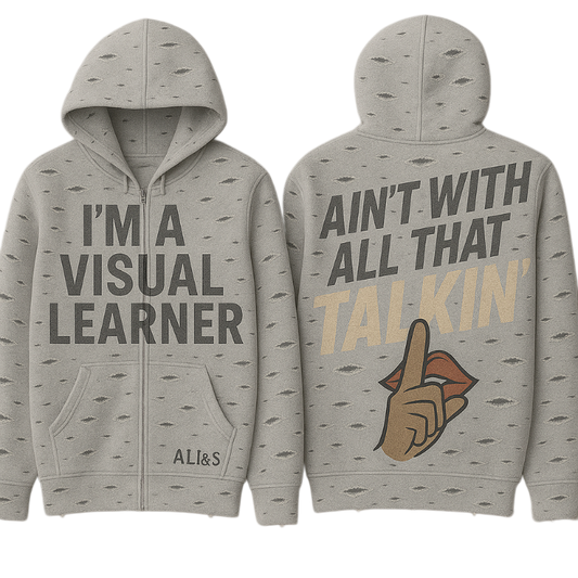 Visual Learner Zip-Up Hoodie